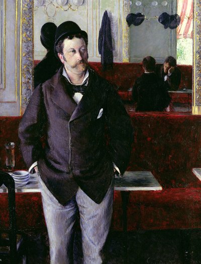 At the Cafe, Rouen by Gustave Caillebotte